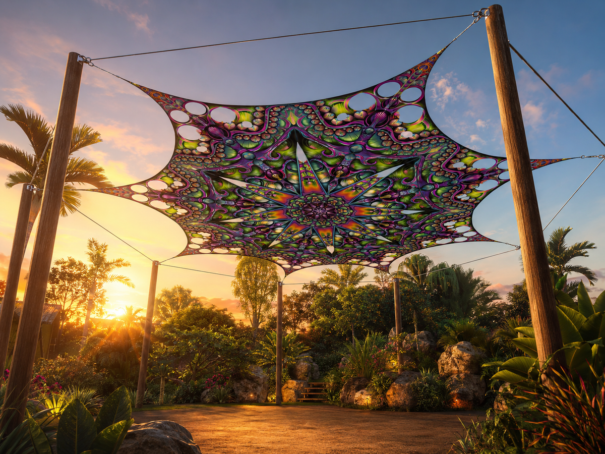 Malachite Bloom | Mandala Shade Canopy