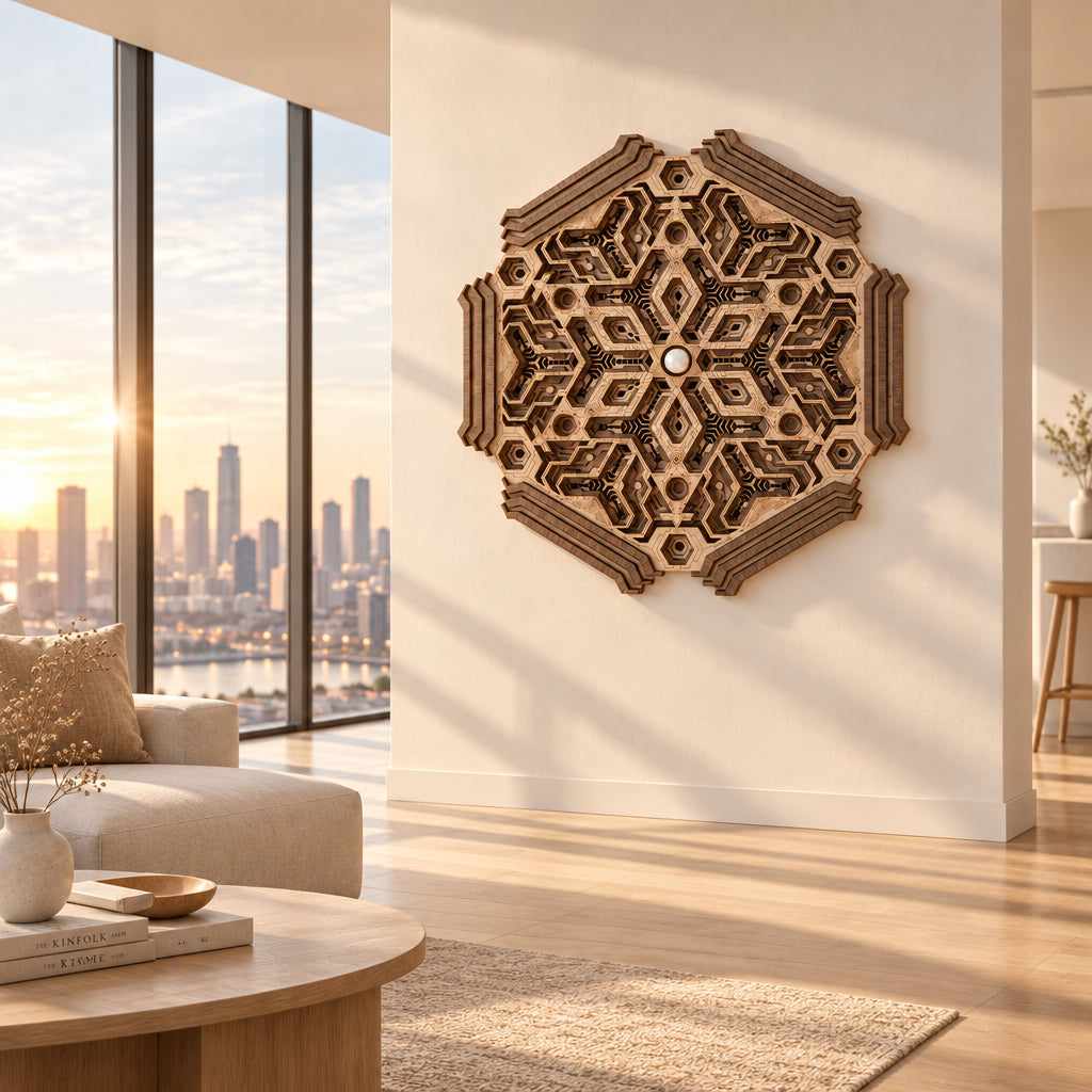 Aavrtti | Sacred Geometry Wooden Wall Art