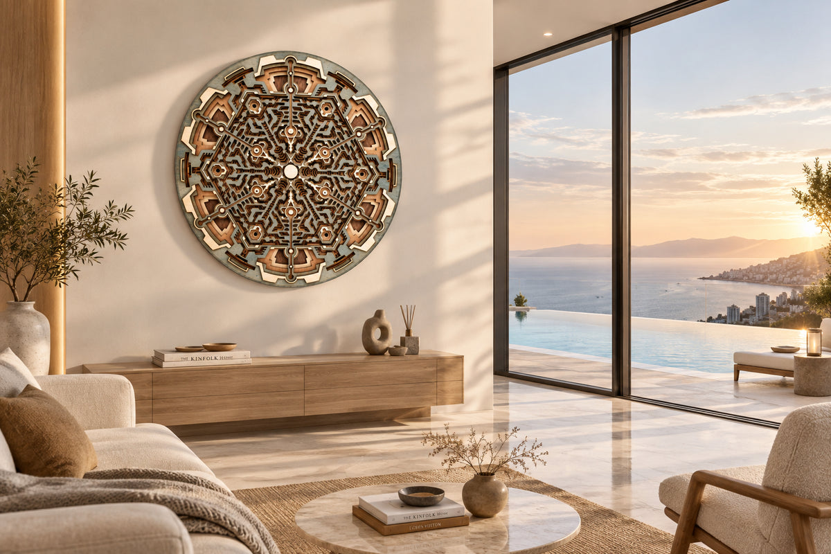 Altering Time | Sacred Geometry Wooden Wall Art