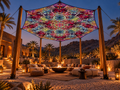 Kaleidoscopic Hexagon Psychedelic Canopy
