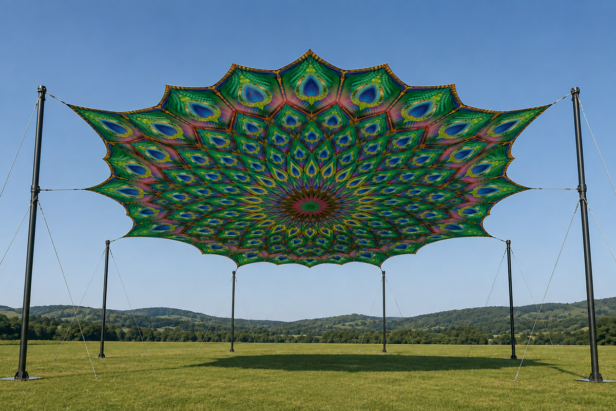 Mayura Mandala Canopy | Peacock Inspired