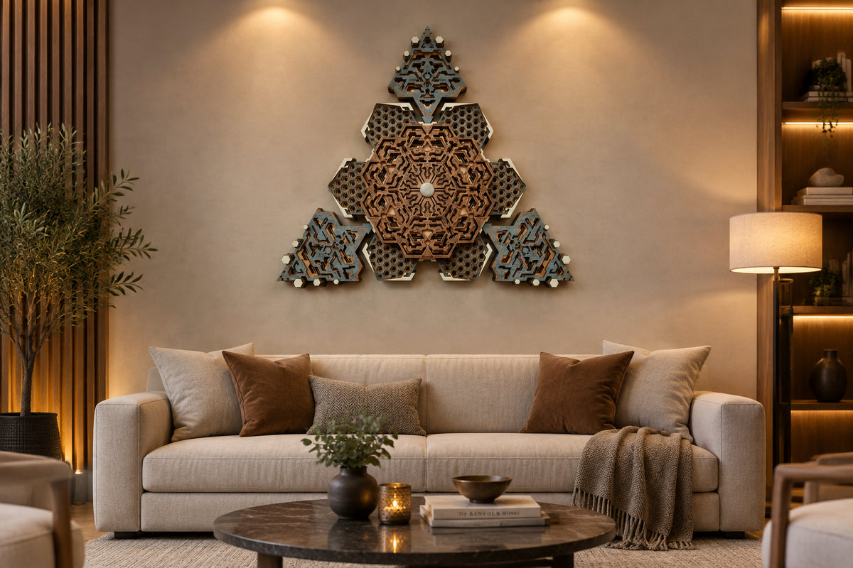 Multi Dimensional | Geometric Wooden Wall Art