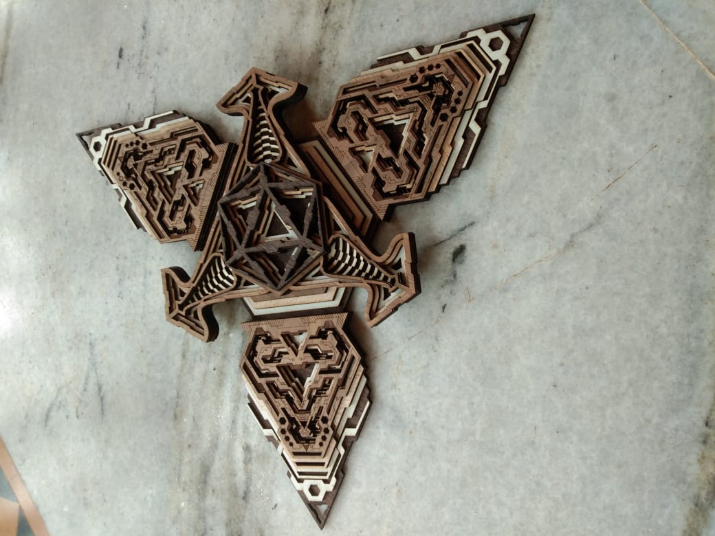 Trinity | Geometric Wooden Wall Art