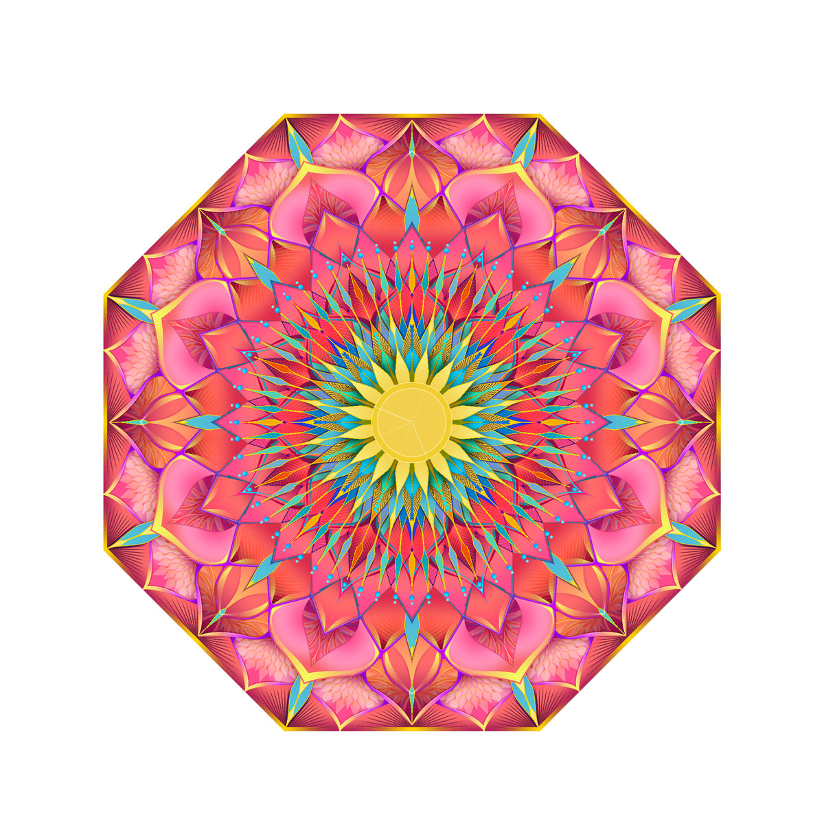 Lotus Mandala Eight Point Canopy