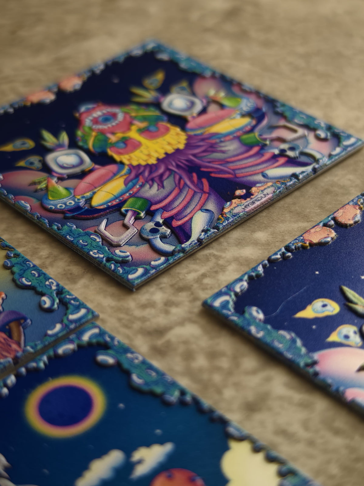 Cosmic Critters Fridge Magnets - Set of 3