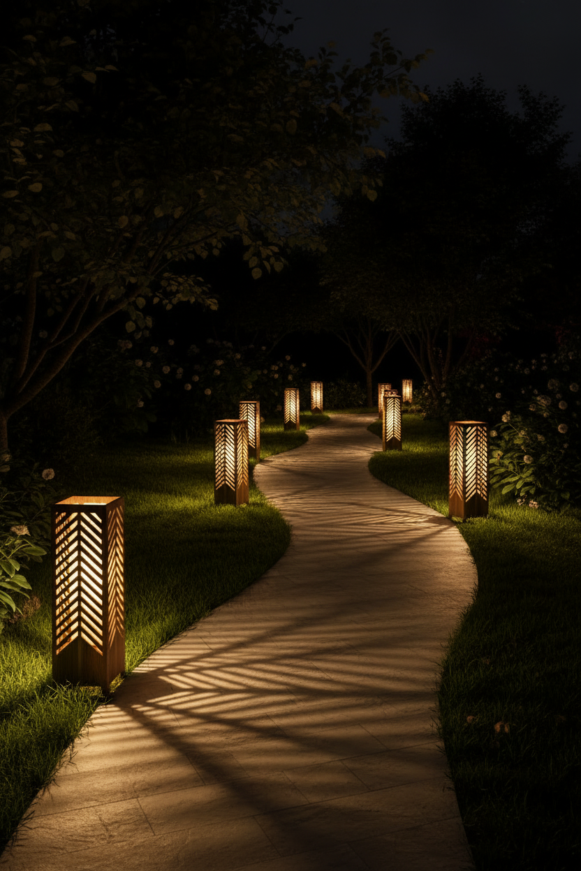Chevron Glow Floor Lamp