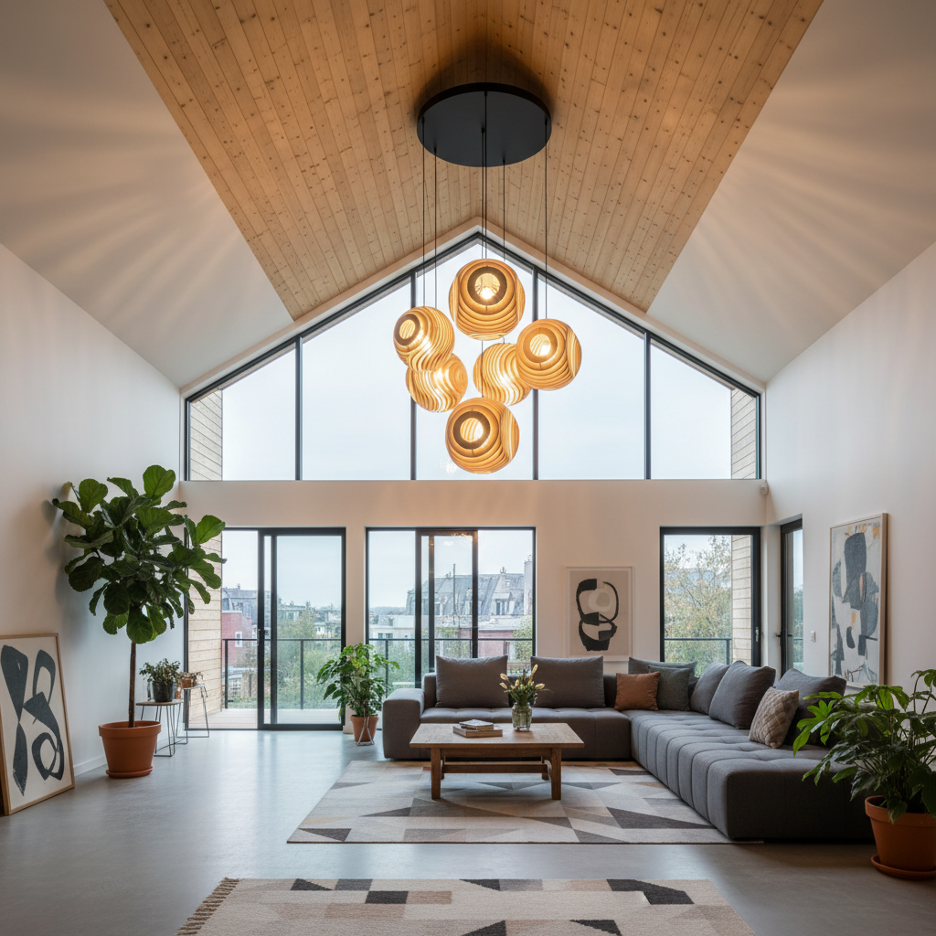 Orbit Wooden Pendant Lamp