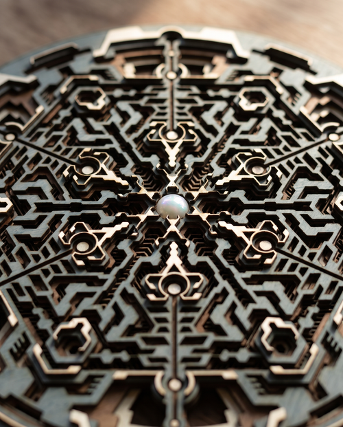 Geometric Radial Wall Installation
