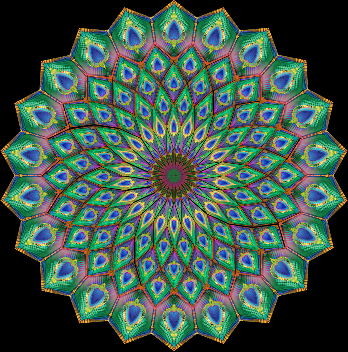 Mayura Mandala Canopy | Peacock Inspired